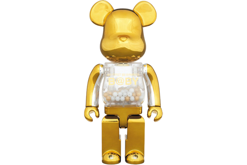 Bearbrick My First Baby 400% Gold/Silver